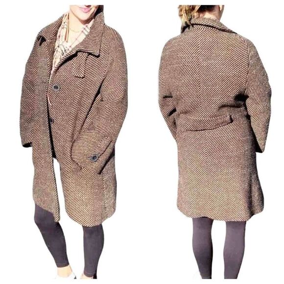 Vintage Zenobia Wool Long Peacoat - Picture 1 of 12